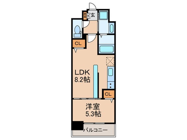 パルク　クレール博多の物件間取画像